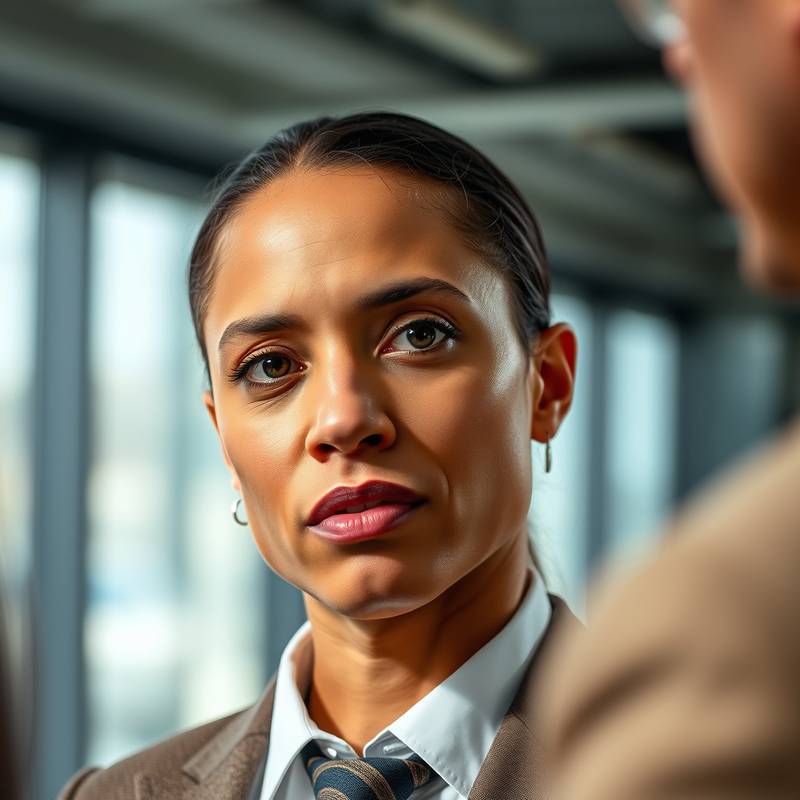 Close-up van iemand die een sollicitatiegesprek voert